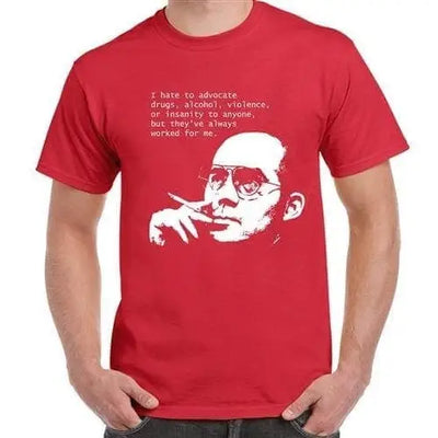 Hunter S Thompson Drugs Quote Men's T-Shirt