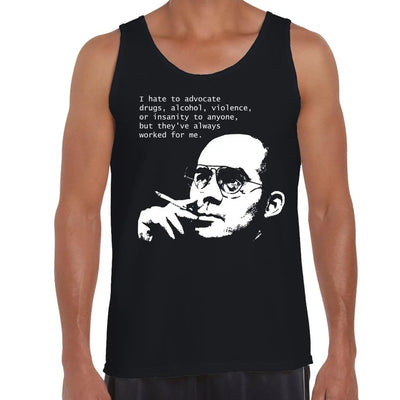 Hunter S Thompson Drugs Quote Men's Tank Vest Top M