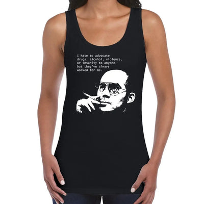 Hunter S Thompson Drugs Quote Women's Tank Vest Top XL
