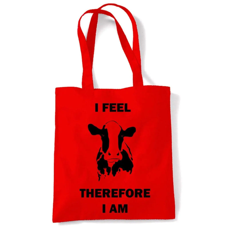 I Feel Therefore I Am Vegetarian Tote Shoulder Shopping Bag