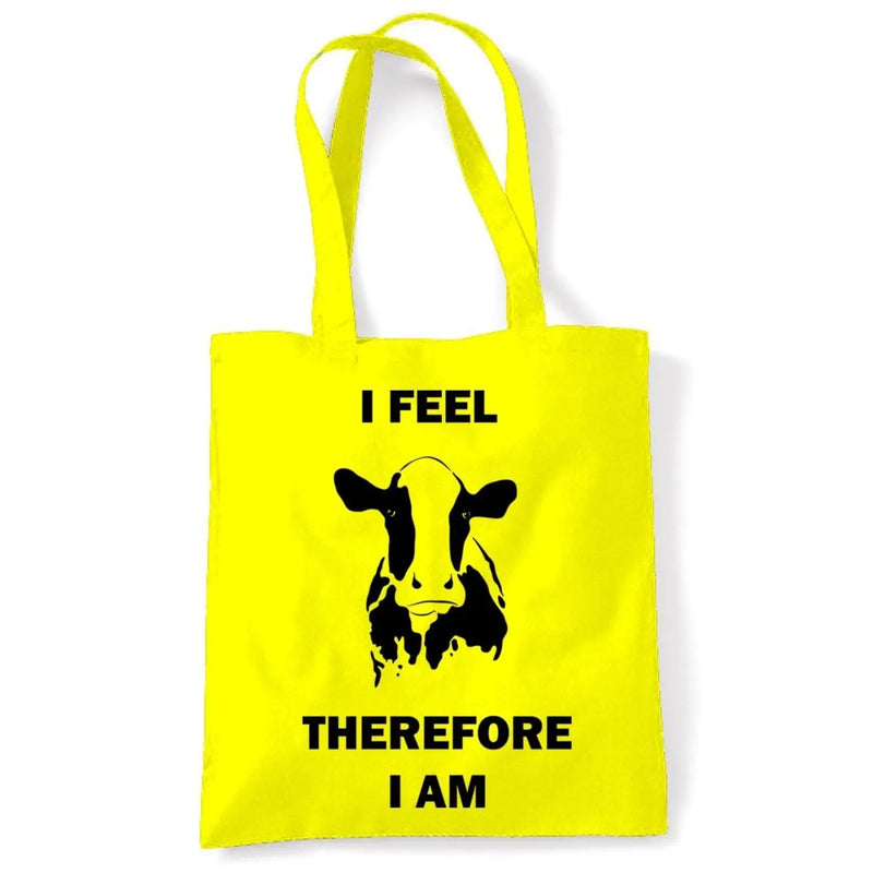 I Feel Therefore I Am Vegetarian Tote Shoulder Shopping Bag