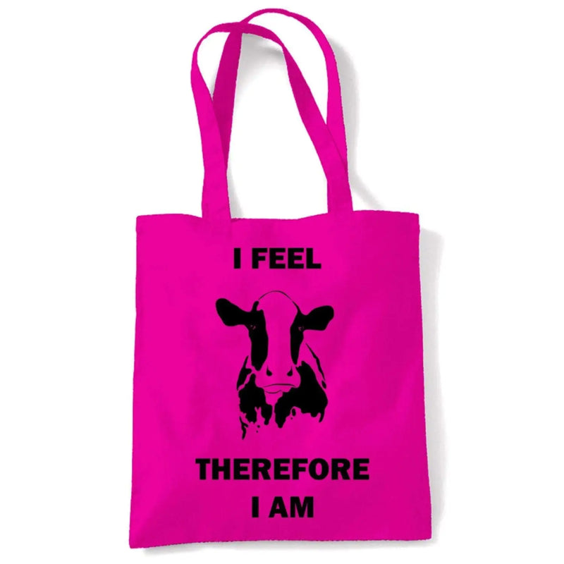 I Feel Therefore I Am Vegetarian Tote Shoulder Shopping Bag