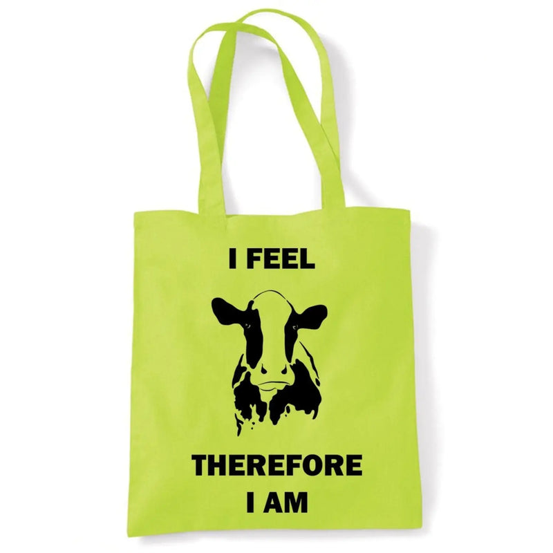 I Feel Therefore I Am Vegetarian Tote Shoulder Shopping Bag