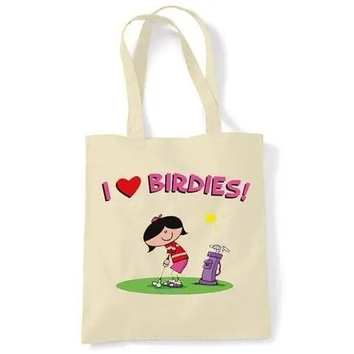 I Love Birdies Shoulder Bag Cream