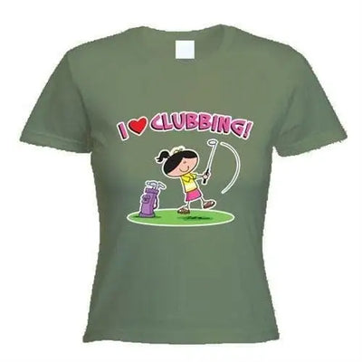 I Love Clubbing Women's T-Shirt L / Khaki