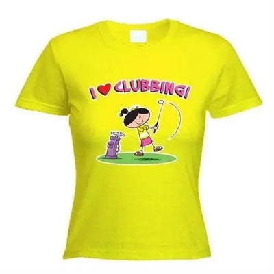 I Love Clubbing Women's T-Shirt L / Yellow