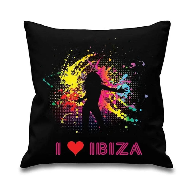 I Love Ibiza Dancer Scatter Cushion