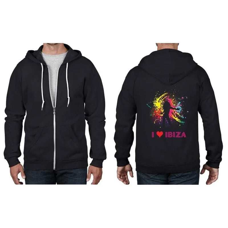 I Love Ibiza Full Zip Hoodie