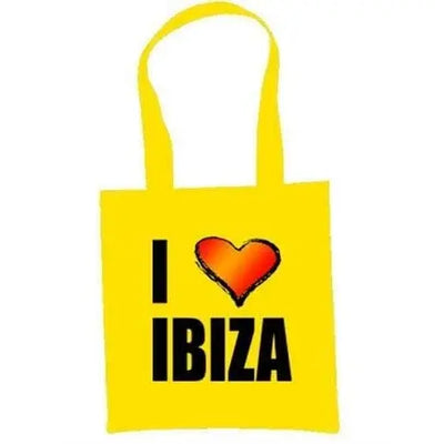 I Love Ibiza Shoulder Bag Yellow