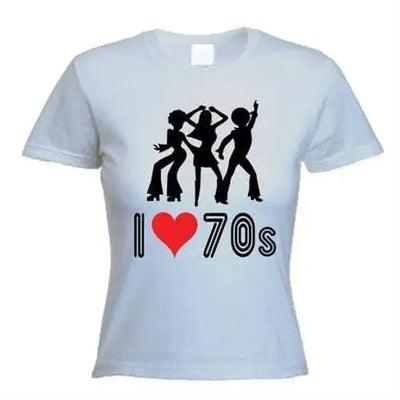 I Love the 70s Ladies T-Shirt L / Light Grey