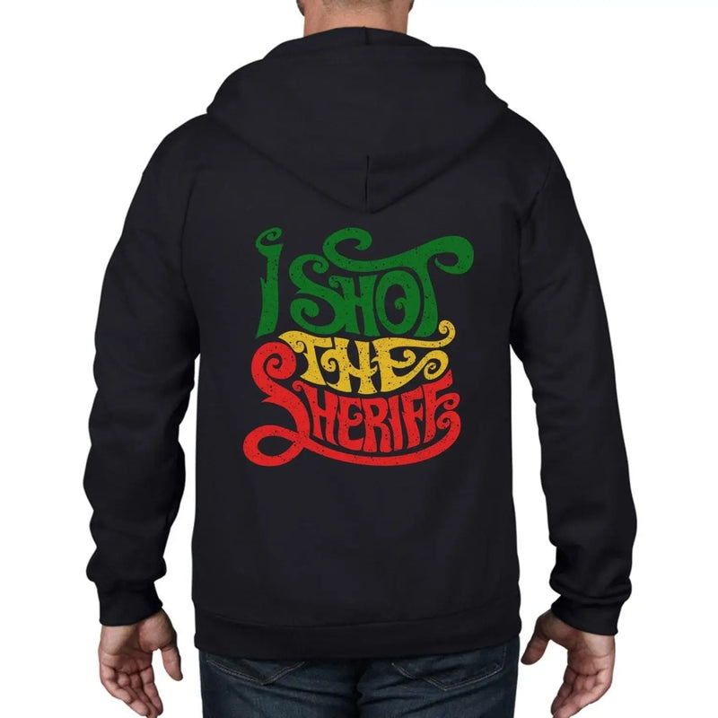 I Shot The Sheriff Reggae Full Zip Hoodie 3XL