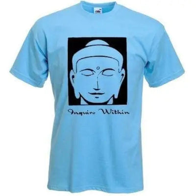 Inquire Within T-Shirt L / Light Blue