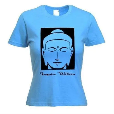 Inquire Within Women's T-Shirt L / Light Blue