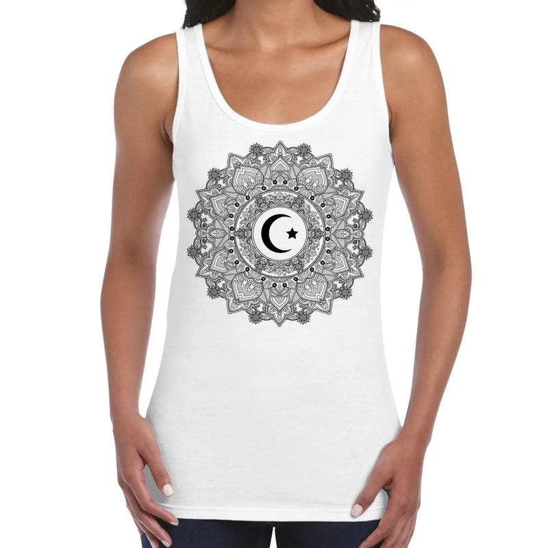 Islamic Crescent Mandala Large Print Women&