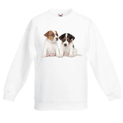 Jack Russell Puppies Children's Unisex Sweatshirt Jumper 12-13