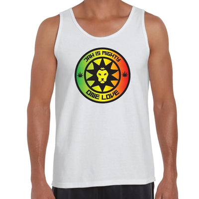 Jah Is Mighty Reggae Men's Tank Vest Top XXL / White