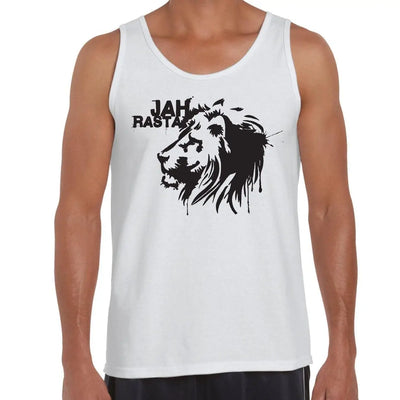 Jah Rasta Reggae Men's Tank Vest Top XL / White