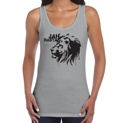 Jah Rasta Reggae Women's Tank Vest Top L / Light Grey