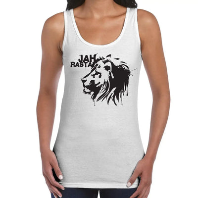 Jah Rasta Reggae Women's Tank Vest Top L / White