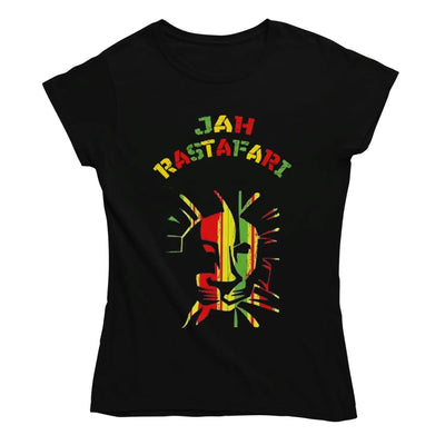 Jah Rastafari Lion Of Judah Women’s T-Shirt - S - Womens
