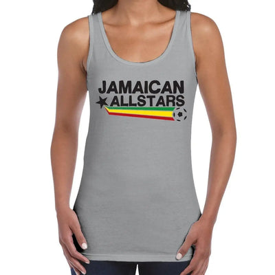 Jamaican All Stars Reggae Women's Tank Vest Top S / Light Grey