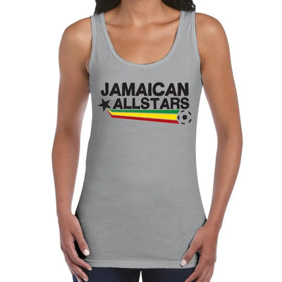 Jamaican All Stars Reggae Women's Tank Vest Top S / Light Grey