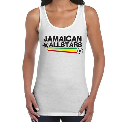 Jamaican All Stars Reggae Women's Tank Vest Top S / White