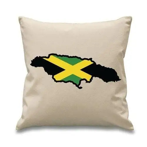 Jamaican Flag Sofa Cushion Cream