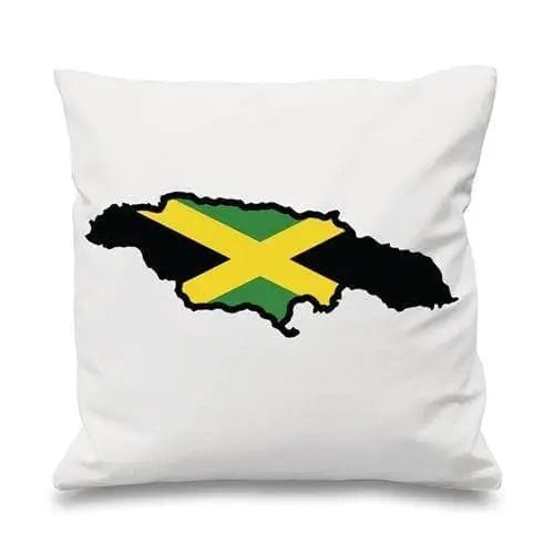 Jamaican Flag Sofa Cushion White
