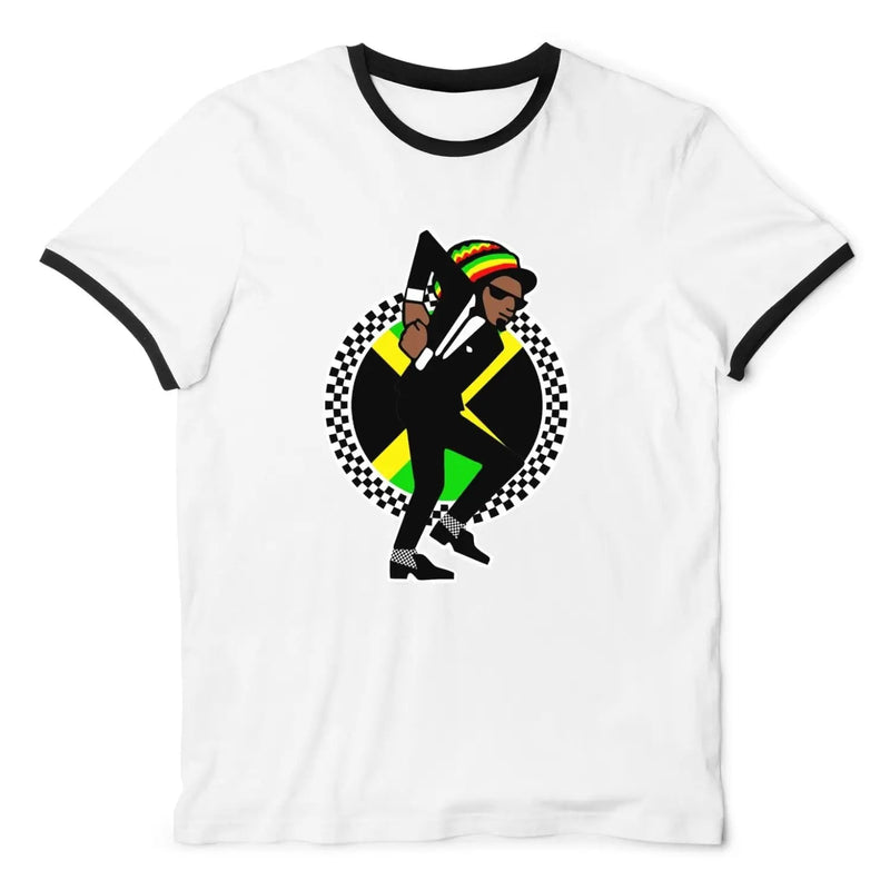 Jamaican Rasta Ska Logo Rude Boy Men&