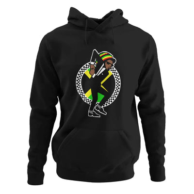 Jamaican Rasta Ska Logo Rude Boy Men’s Pouch Pocket Hoodie