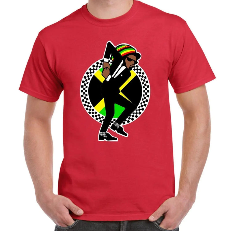 Jamaican Rasta Ska Logo Rude Boy Men&
