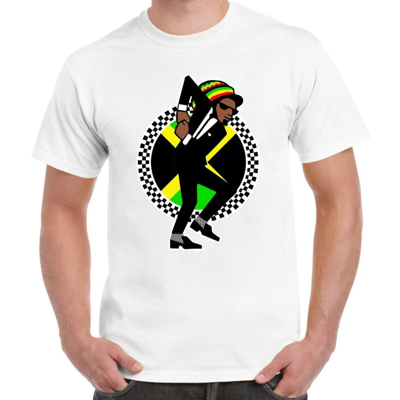 Jamaican Rasta Ska Logo Rude Boy Men&