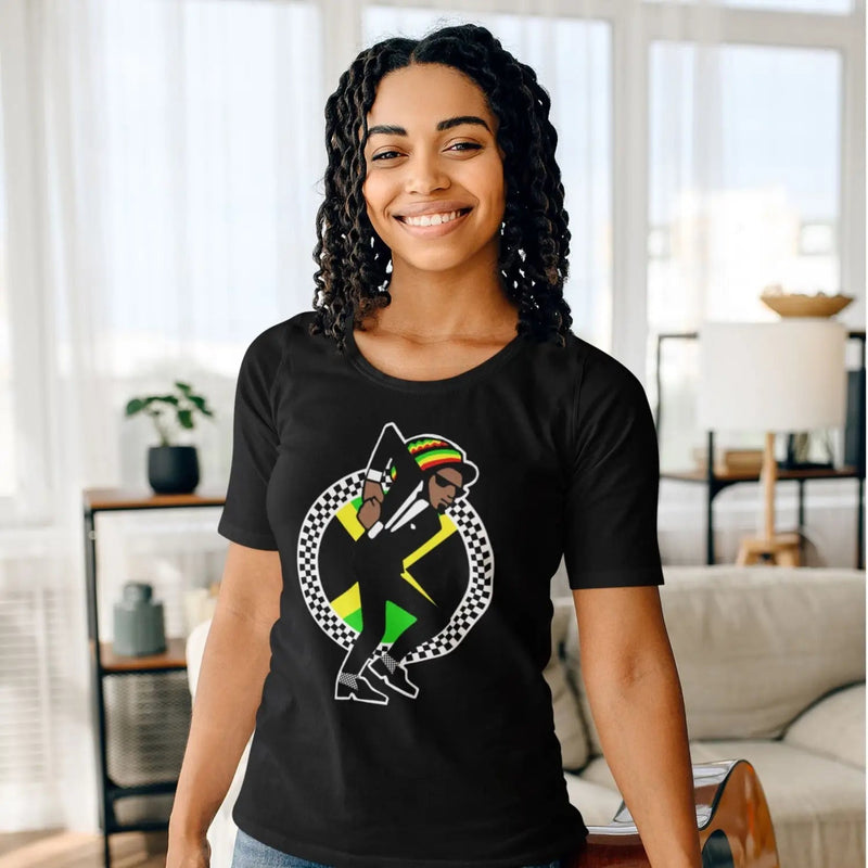 Jamaican Rasta Ska Logo Rude Boy Women’s T-Shirt - Womens