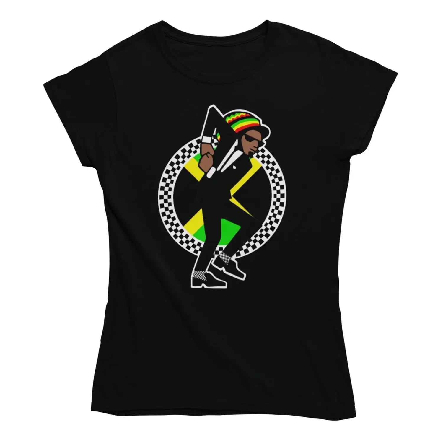 Jamaican Rasta Ska Logo Rude Boy Women's T-Shirt – Tribal T-Shirts