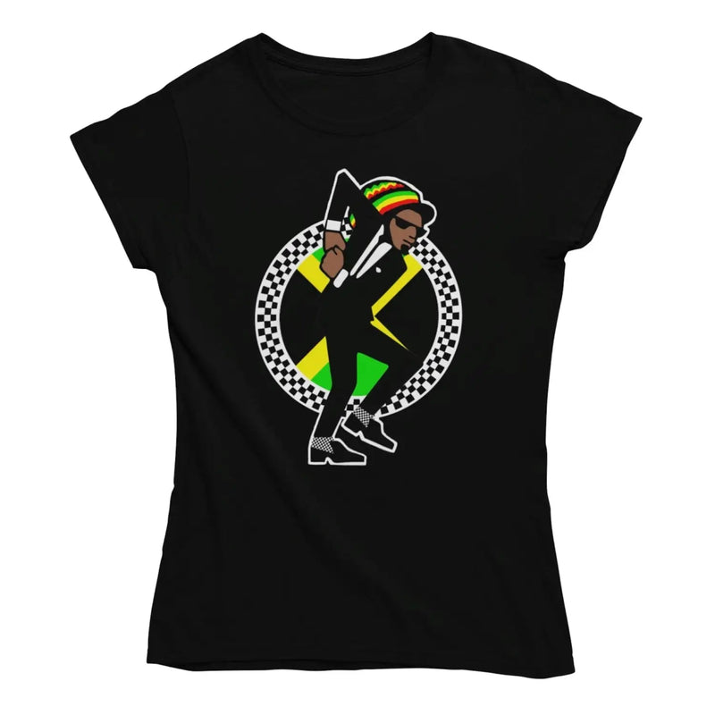 Jamaican Rasta Ska Logo Rude Boy Women’s T-Shirt - XL /