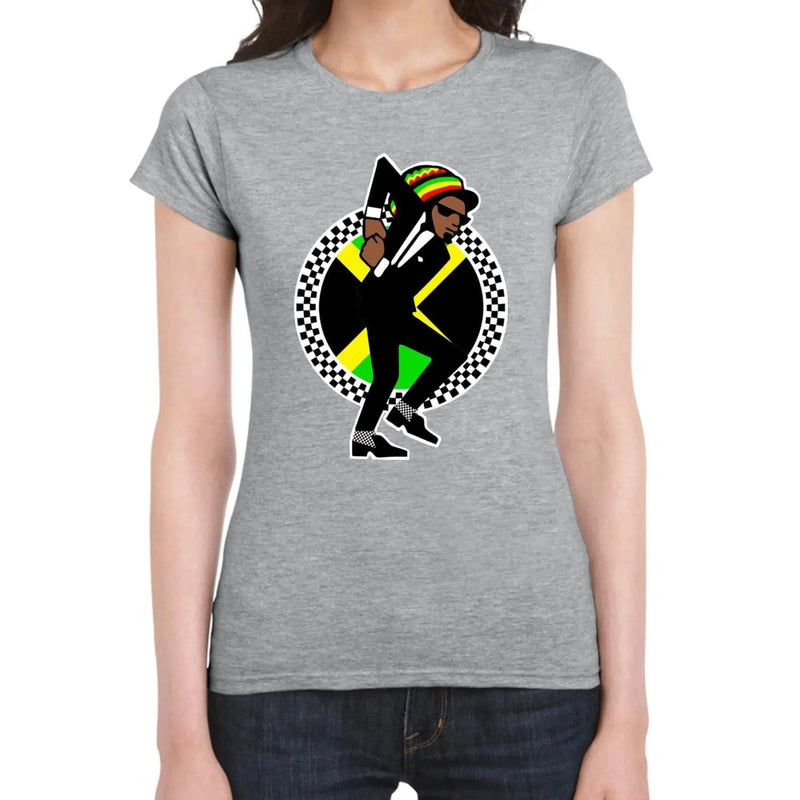 Jamaican Rasta Ska Logo Rude Boy Women&