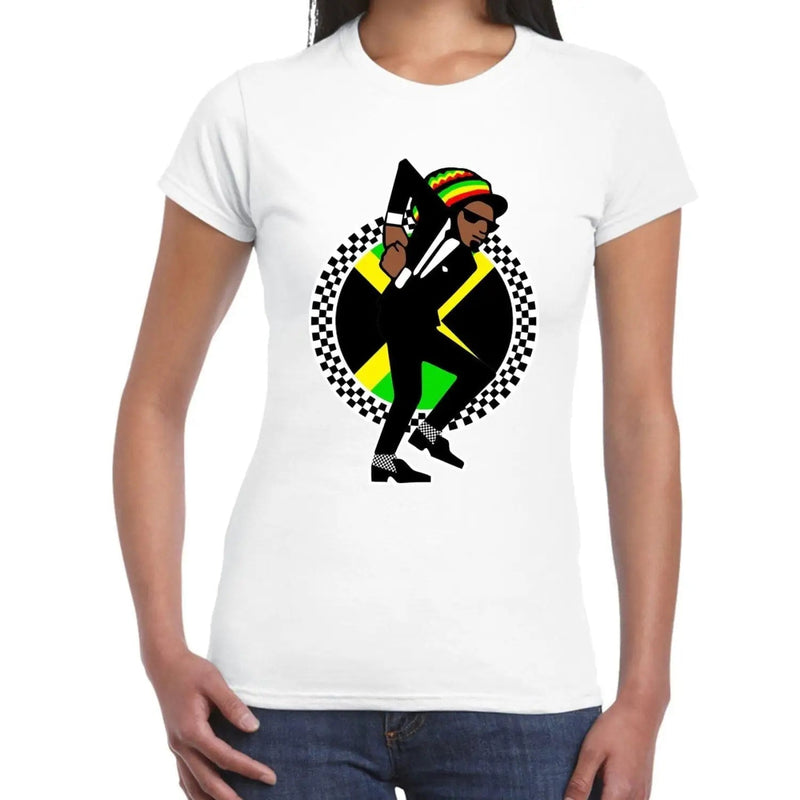 Jamaican Rasta Ska Logo Rude Boy Women&