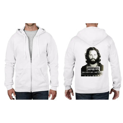 Jim Morrison Mugshot Full Zip Hoodie