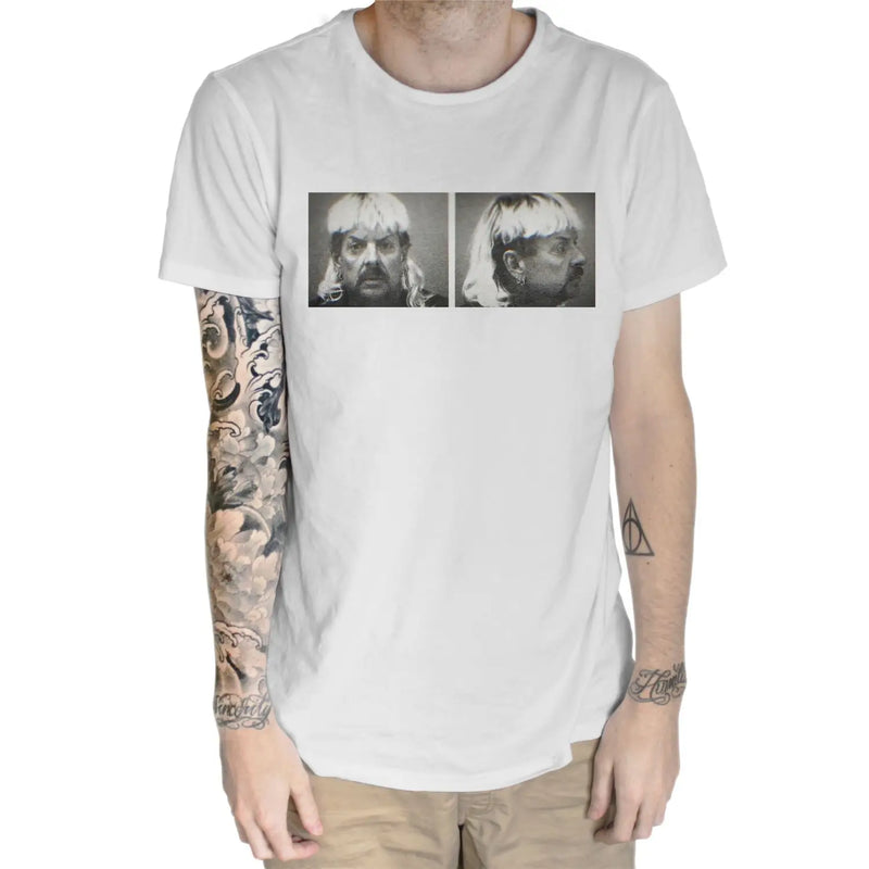 Joe Exotic Mugshot Tiger King T Shirt - XL / White - Mens