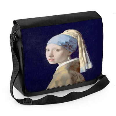 Johannes Vermeer Girl with Pearl Earring Laptop Messenger Bag