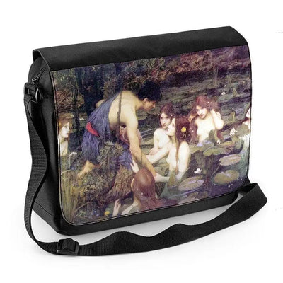 John William Waterhouse Hylas and The Nymphs Laptop Messenger Bag