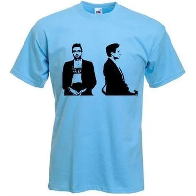 Johnny Cash T-Shirt XXL / Light Blue