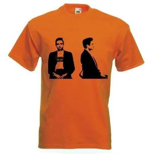 Johnny Cash T-Shirt XXL / Orange