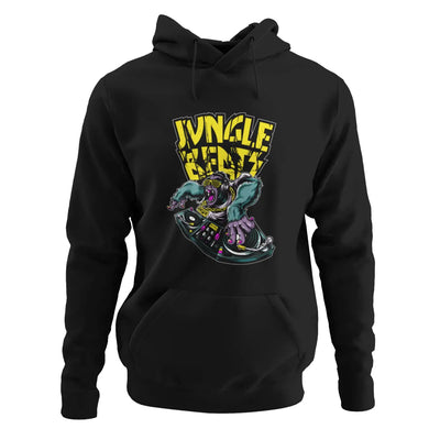 Jungle Beats Junglist DJ Men’s Pouch Pocket Hoodie Hooded