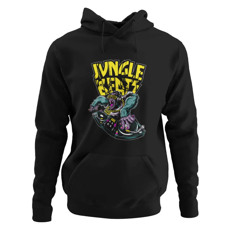 Jungle Beats Junglist DJ Men’s Pouch Pocket Hoodie Hooded