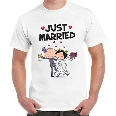 Just Married Men's Wedding T-Shirt