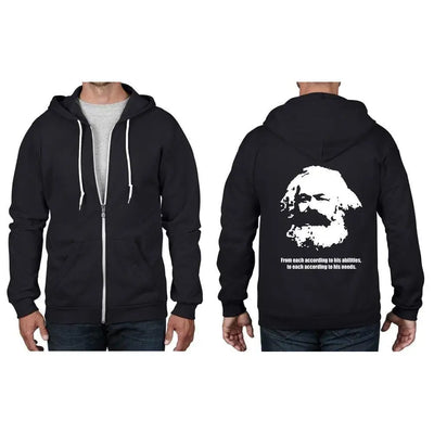 Karl Marx Quote Full Zip Hoodie