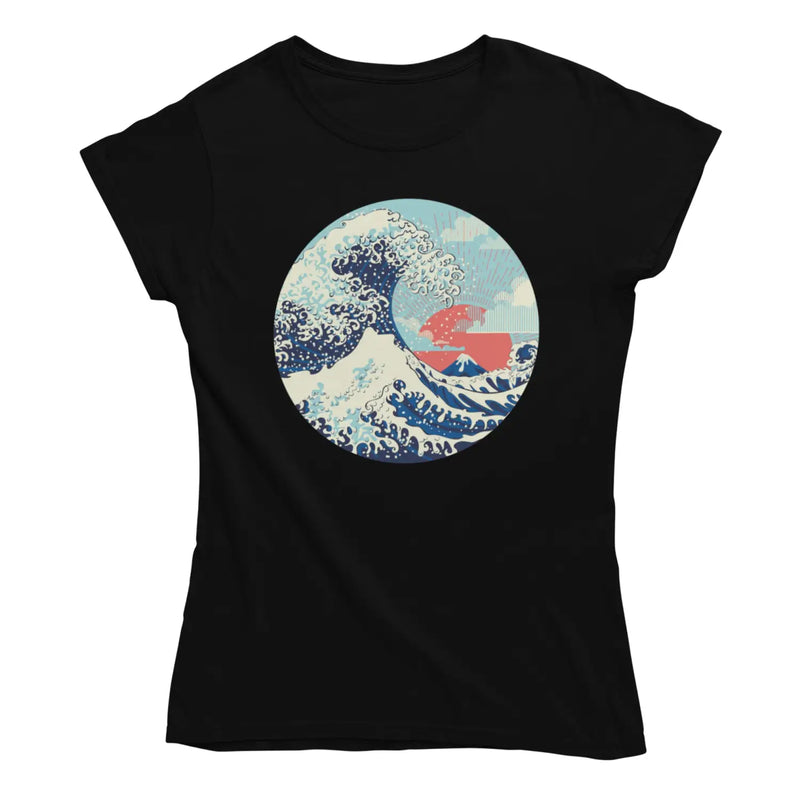 Katsushika Hokusai The Great Wave Off Kanagawa Circle Womens