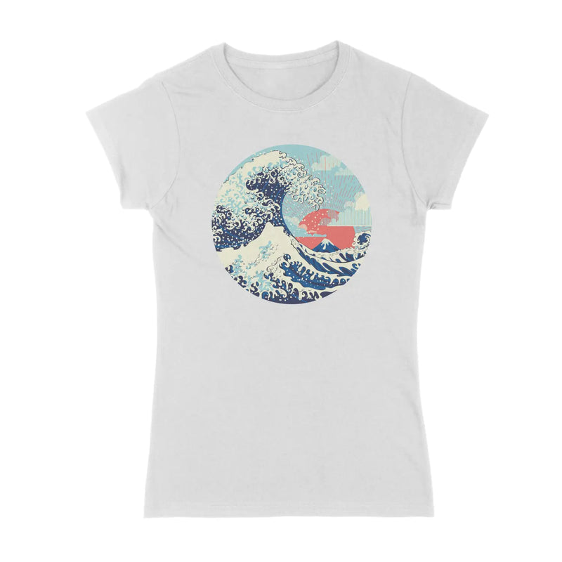 Katsushika Hokusai The Great Wave Off Kanagawa Circle Womens